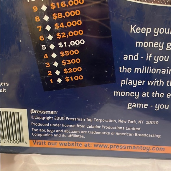 Who Wants to Be a Millionaire Board Game new unopened 2000 - Picture 2 of 2